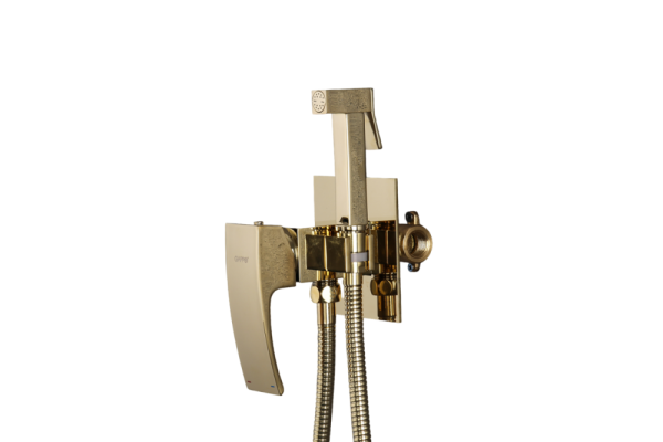 Гигиенический душ встраиваемый золото GAPPO G7207-3