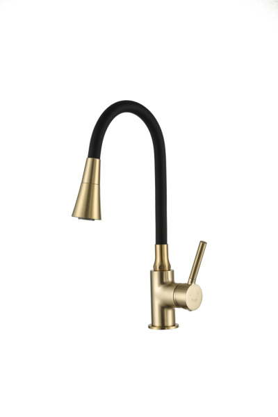 Смеситель для кухни сатин золотой FRAP F4044-3