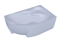 Акриловая асимметричная ванна Aquatek Вега правая 170х105