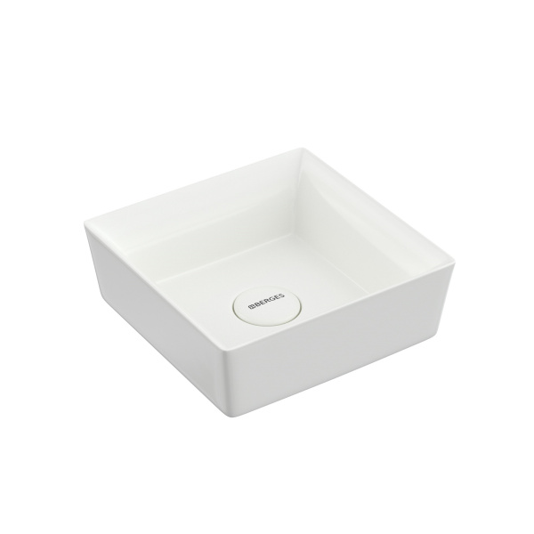 Раковина BERGES Mascon накладная, 38х38 см, без отверстия под смеситель в магазинах СантехГид