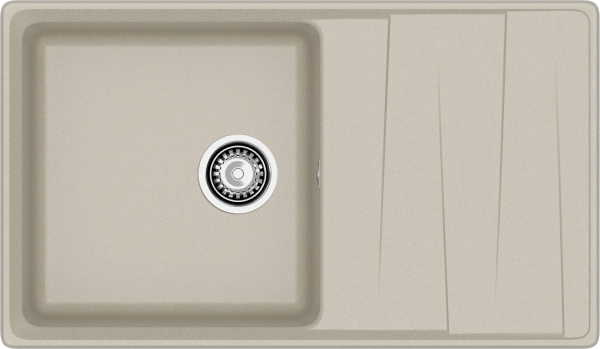 GRANFEST Мойка композит LEVEL, GF-LV-860L, чаш+кр 860*500, топаз