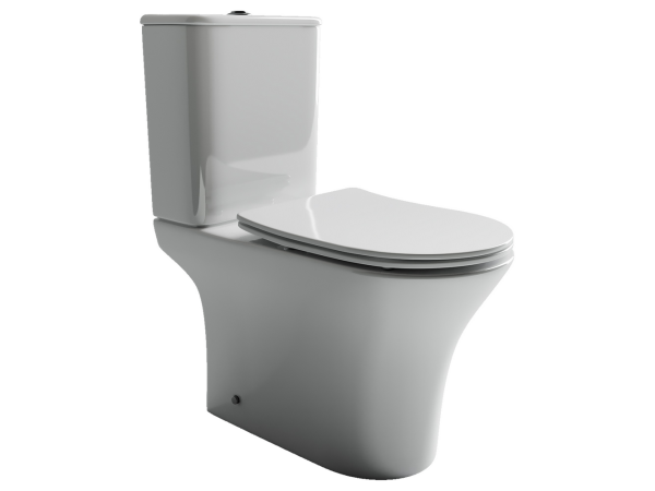 Напольный унитаз с бачком Fortuna Rimless,  двойной смыв 3/6 арматура, нижняя подводка глубокий смыв