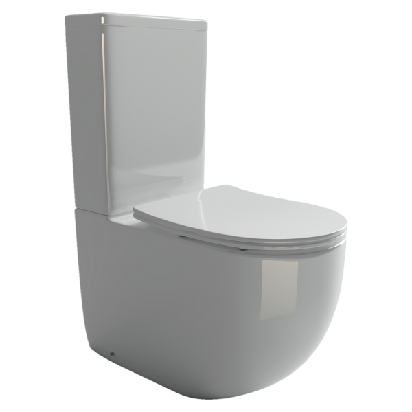 Напольный пристенный унитаз с бачком Metropol Rimless,  двойной смыв 3/6 арматура, нижняя подводка г