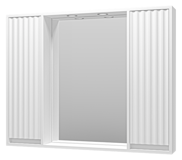 Зеркало-шкаф BALATON -100 белый
