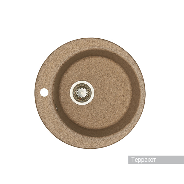 Кухонная мойка AQUATON Иверия 480мм., цвет терракотовый () 1A711032IV270