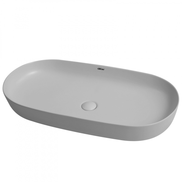 Раковина накладная ABBER Bequem AC2110MLG светло-серая матовая в магазинах СантехГид