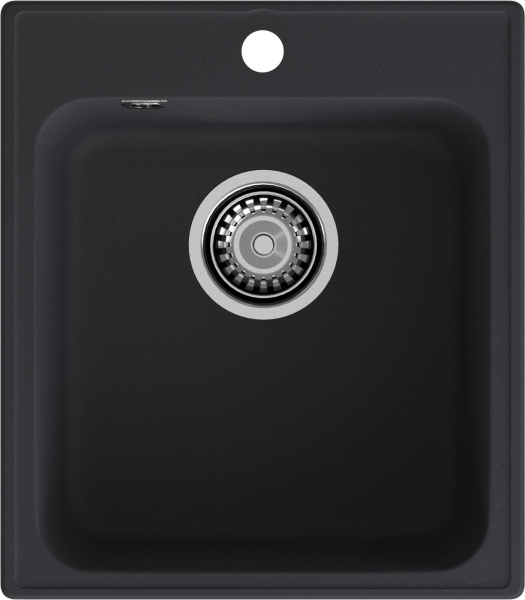 GranFest QUARZ (ECO-17) Мойка  1-чаш. 420*480 (черный)