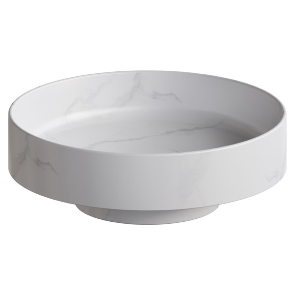 Раковина накладная SOLE Corian 400*130 мраморный в магазинах СантехГид
