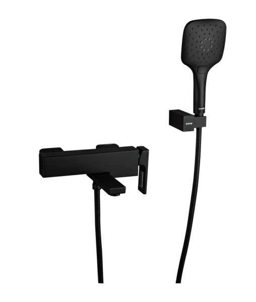 Смеситель для ванны черный GAPPO G3217-6