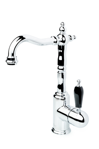 Смеситель для умывальника TRADIZIONALE CHROMO с черной керамикой