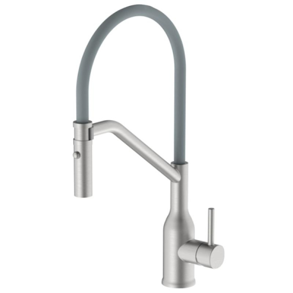 Смеситель для кухни сатин-серый Gappo G4098-15H 