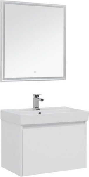 Комплект мебели для ванной Aquanet Nova Lite 75 белый (1 ящик)