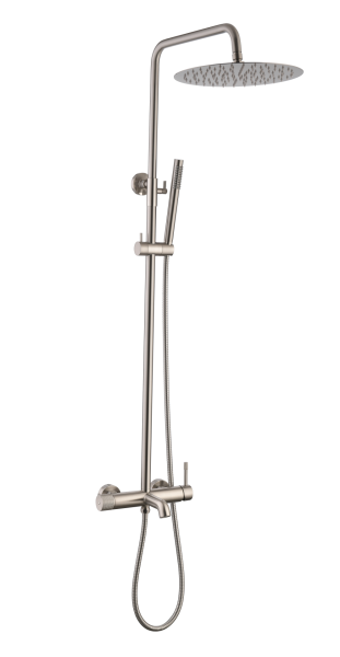 Стойка для душа со смесителем , Uno Nickel Brush