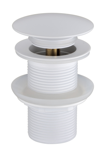 Слив для раковины, автомат(клик-клак) Matt White в магазинах СантехГид