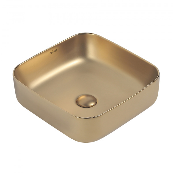 Раковина накладная ABBER Rechteck AC2211MMG золото матовое в магазинах СантехГид