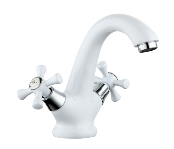 Смеситель для раковины белый FRUD R10332