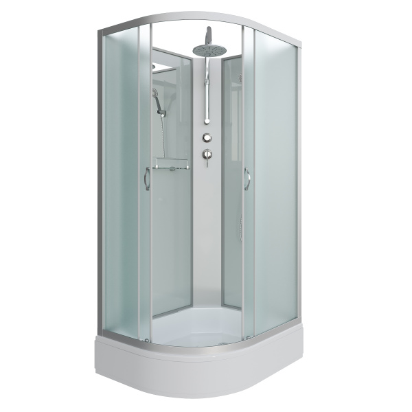 Душевая кабина Niagara Classic NG-33084-14RBKT (100х80х210) средний поддон(26см),стекло матовое,4 места