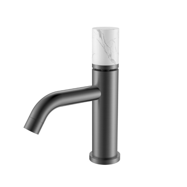 Смеситель STICK для умыв. низ. GUN METAL MRAMOR WHITE_Комплект