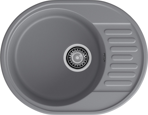 GranFest QUARZ (ECO-58) Мойка чаша+кр 620*480 (темно-серый)