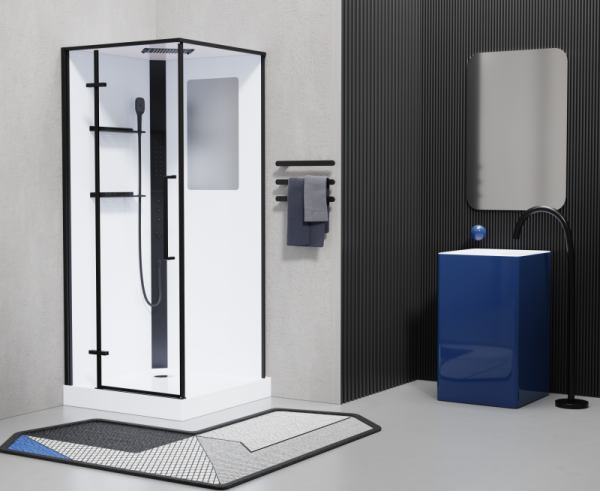 Душевая кабина     ESM-QUADRO-90 (Left) Размер: 90 х 90 х 215