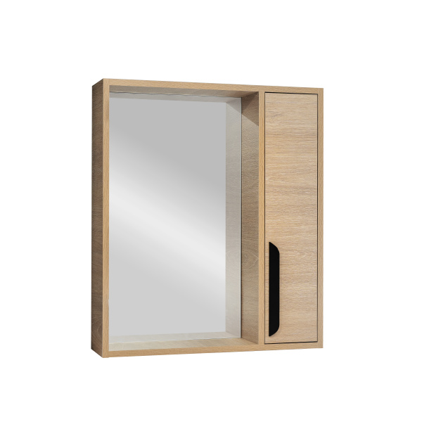 Зеркало со шкафом VIANT КЕЛЬН 60 подвесное светлое дерево () VKEL60SD-ZSH