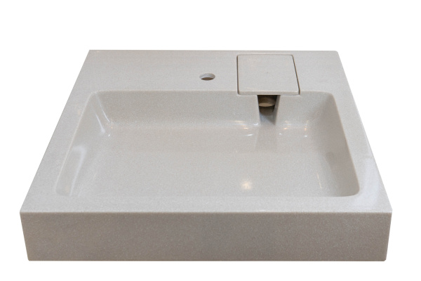 Раковина подвесная Azario Monako 600х600х85 литьевой мрамор, бежевая (CS00079880) в магазинах СантехГид