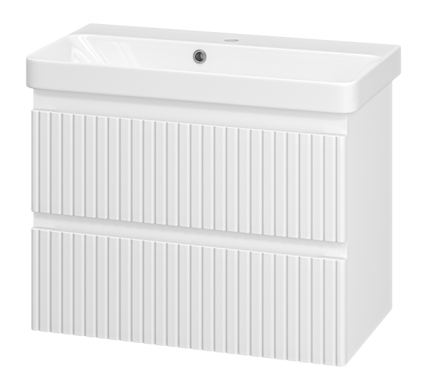 Тумба под раковину Brevita Victory 70 подвесная (белая)