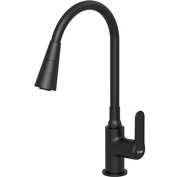 Смеситель для кухни черный FRAP F4417-6