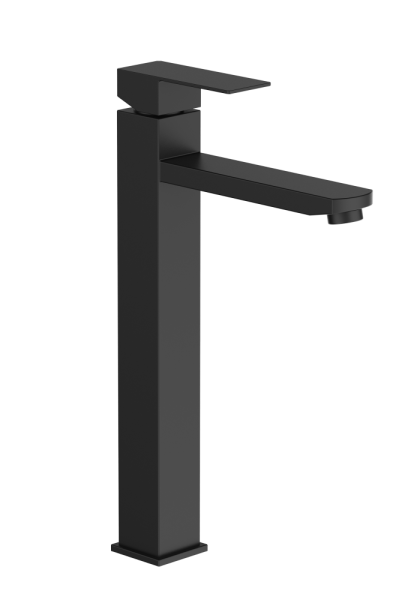 Смеситель для раковины высокий чёрный FRAP F10802-62