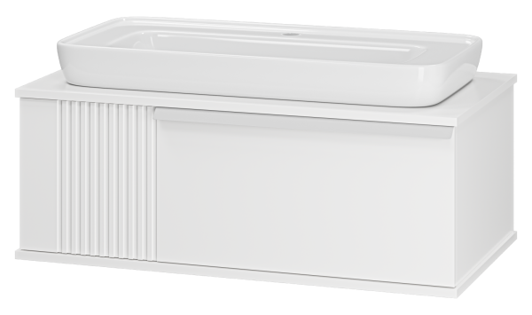 Тумба под раковину Brevita Savoy 90 подвесная (белая)