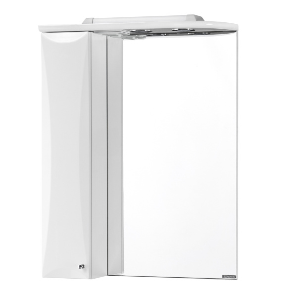 Зеркальный шкаф AQUATON Джимми 57 белый левый 1A034002DJ01L