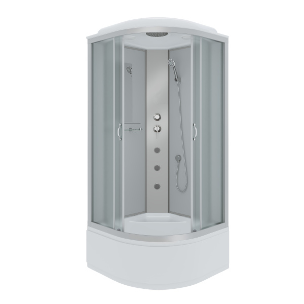 Душевая кабина Niagara Classic NG-2308-14G (90х90х215) высокий поддон(40см),стекло матовое,4 места