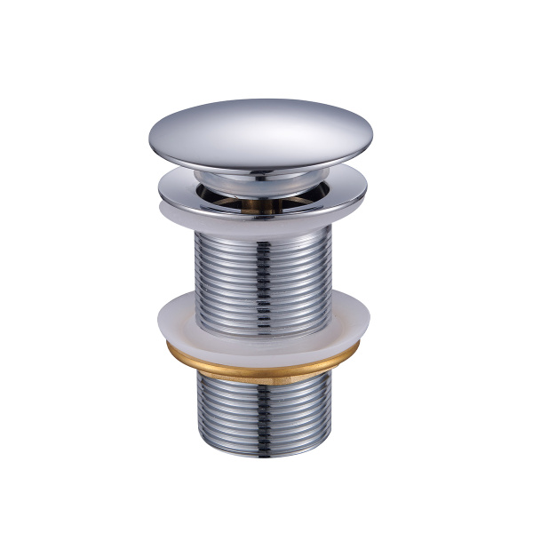 Донный клапан для раковины Raglo без перелива (клик-клак), латунь, хром R600.02 в магазинах СантехГид