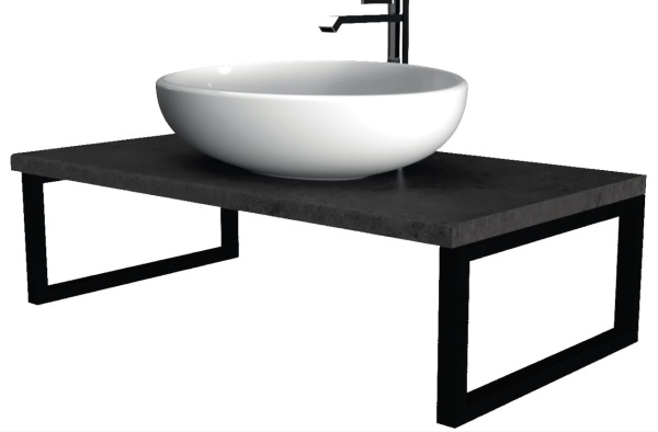 Столешница GRUNGE LOFT 80 Бетон темно-серый