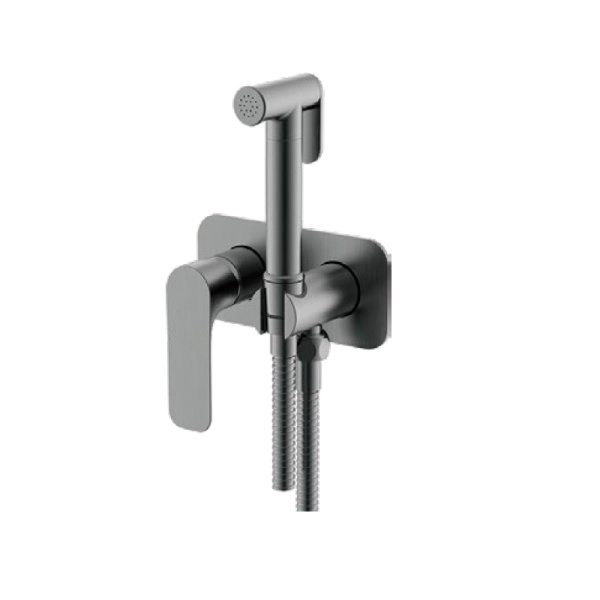 Встраиваемый гигиенический душ оружейная сталь GAPPO G7248-92