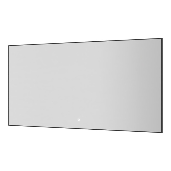 Прямоугольное зеркало , мет. рама, подсв., сенсор, антизапотевание, 140*70 GUN METAL 