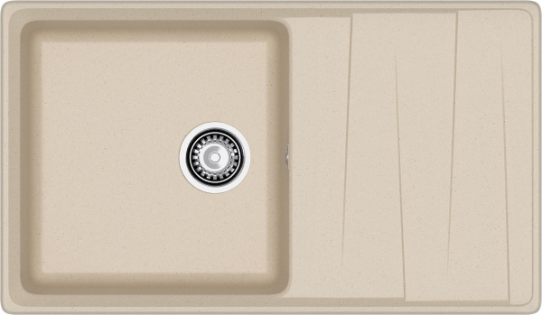 GRANFEST Мойка композит LEVEL , GF-LV-860L, чаша+крыло 860*500, кашемир