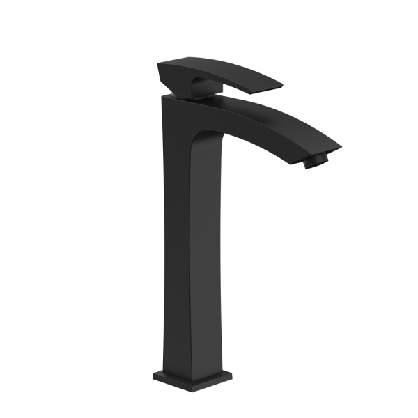 Смеситель для раковины высокий чёрный GAPPO G1007-16