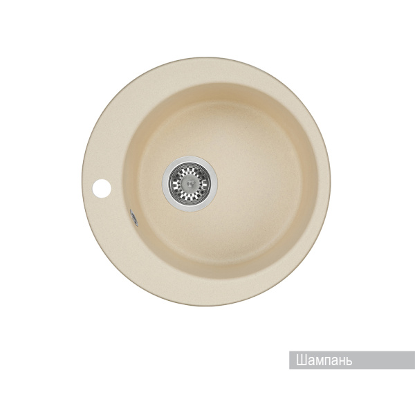 Кухонная мойка AQUATON Иверия 480мм., цвет шампань () 1A711032IV290