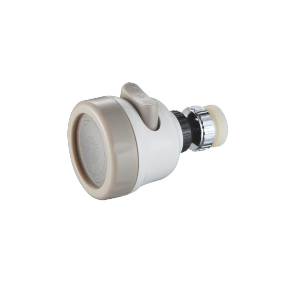 Сменная насадка лейки 3 режима  для кухонного смесителя Splenka S452.02 с гибким изливом , белый/песочный