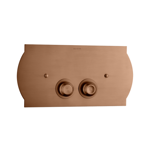 Кнопка для инсталляции, нержавеющая сталь Brushed Bronze