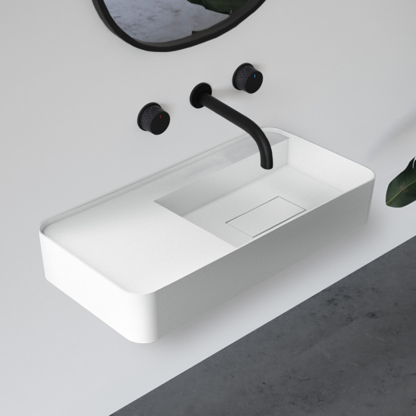 Раковина подвесная ABBER Stein AS2627-1.2 белая матовая в магазинах СантехГид