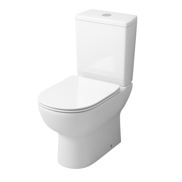 Унитаз напольный Grossman (640х360х830) безободковый,белый с тонкой крышкой,микролифт GR-4448S