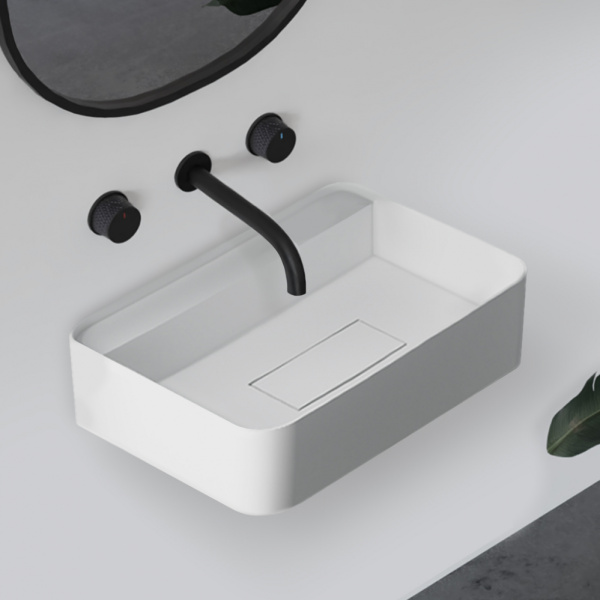 Раковина подвесная ABBER Stein AS2626 белая матовая в магазинах СантехГид