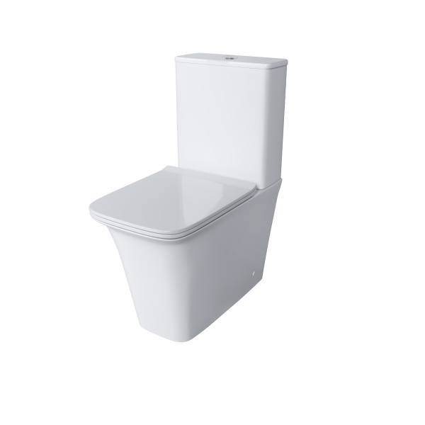 Унитаз напольный Grossman Galaxy (620х345х800) безободковый,белый с тонкой крышкой,микролиф GR-4468S