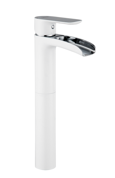 Смеситель для раковины высокий белый/хром GAPPO G1048-31