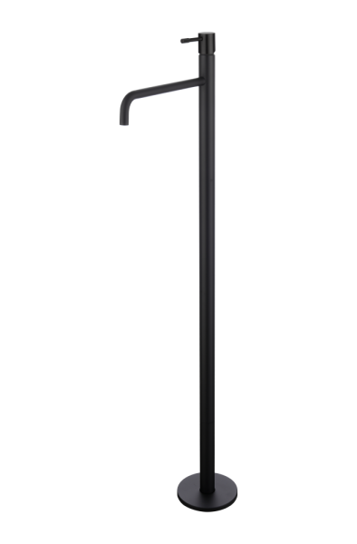 Смеситель для умывальника напольный Uno Black