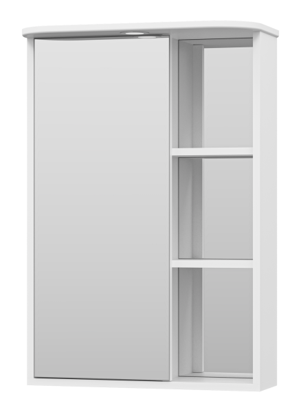 Зеркало-шкаф Венера - 55 лев. со светом белое