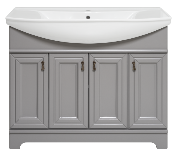 Тумба под раковину Misty Лувр 105 (серый)