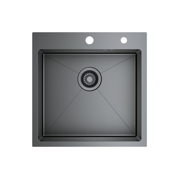 Кухонная мойка Raglo из нержавеющей стали в базу от 50см, графит R700.5050.09